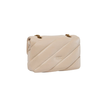 Borse a spalla Donna Pinko - Love Puff Mini Cl Sheep Nappa - Beige