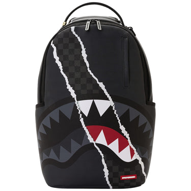 Zaini Casual Unisex Sprayground - Center Rip Revealing Gray Check Backpack - Grigio