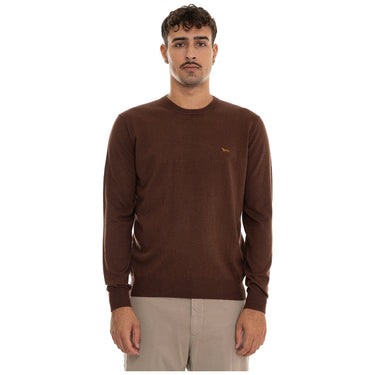 Maglioni Uomo Harmont & Blaine - Maglia Paricollo Cotone/Lana HRR012030788 - Cioccolato