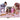 Zaini Casual Unisex Sprayground - Pink New Check Faces Backpack - Rosa