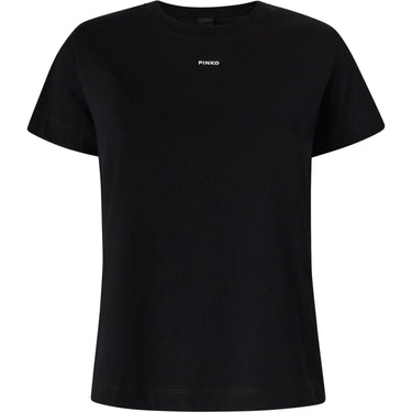 T-shirt Donna Pinko - Basico T-Shirt Jersey Logo Pin - Nero