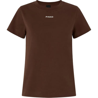 T-shirt Donna Pinko - Basico T-Shirt Jersey Logo Sta - Marrone