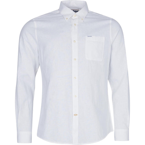 Camicie casual Uomo Barbour - Nelson Tailored Shirt - Bianco