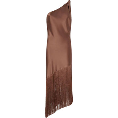 Vestiti da sera e cerimonia Donna Pinko - Kiwi Abito Satin Con Frange - Marrone