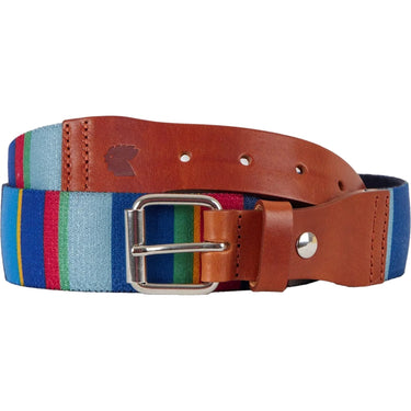 Cinture Uomo Gallo - Uni Cintura Nastro Multicolor Con In - Blu