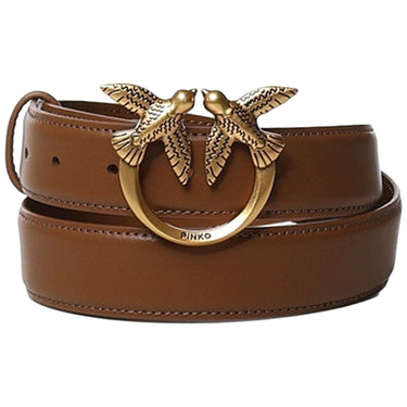 Cinture Donna Pinko - Love Berry H3 Belt.Low Vitello - Marrone