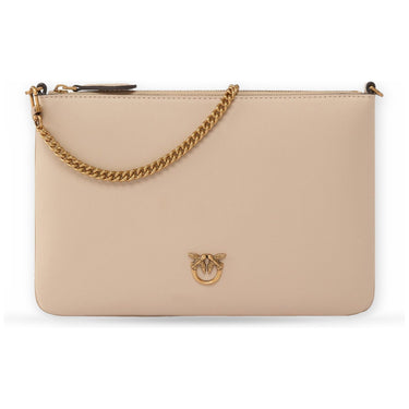 Pochette e Clutch Donna Pinko - Flat Classic Vitello Seta - Beige