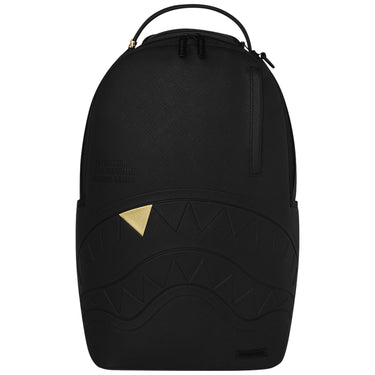 Zaini Casual Unisex Sprayground - Blacked Out Embossed Gold Tooth Backpack - Nero