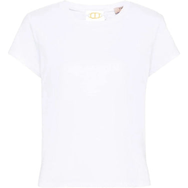 T-shirt Donna Twinset - T-Shirt M/C Cut Out Dietro - Bianco - Gianni Foti