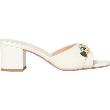 Ciabatte Donna Twinset - Ciabatta In Pelle - Bianco-Gianni Foti