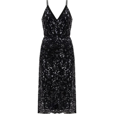 Vestiti da sera e cerimonia Donna Twinset - Abito Lungo C/Spallini E Sottoveste E Cintura - Nero di Twinset su Gianni Foti