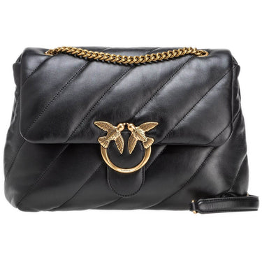 Borse a spalla Donna Pinko - Love Big Puff Cl Sheep Nappa - Nero
