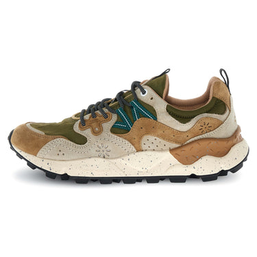 Sneaker Uomo Flower Mountain - Yamano 3 Man Suede/Nylon Cream-Brown-Taupe - Beige