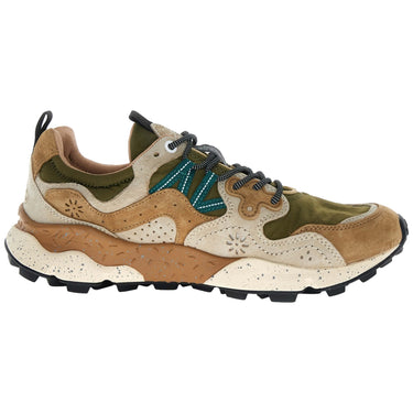 Sneaker Uomo Flower Mountain - Yamano 3 Man Suede/Nylon Cream-Brown-Taupe - Panna