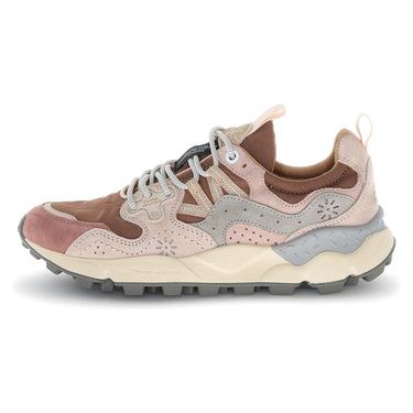 Sneaker Donna Flower Mountain - Yamano 3 Woman Suede/Nylon Rose-Light Pink-Purple - Rosa