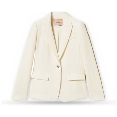Giacche da abito e blazer Donna Twinset - Blazer Monopetto - Panna