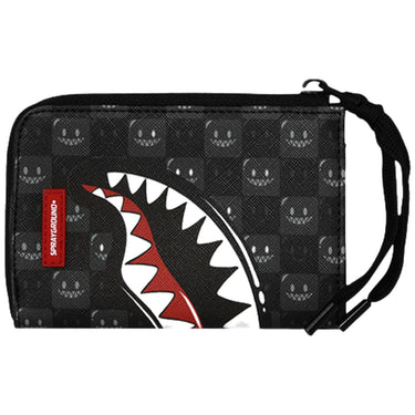 Portafogli Unisex Sprayground - Sharks In Paris Wtf Bubbly Black Check Wallet - Nero