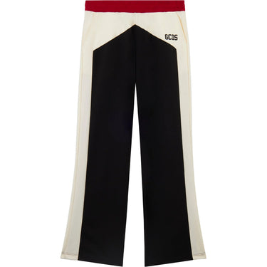 Pantaloni Uomo Gcds - Color Block Straight Track Pant - Nero