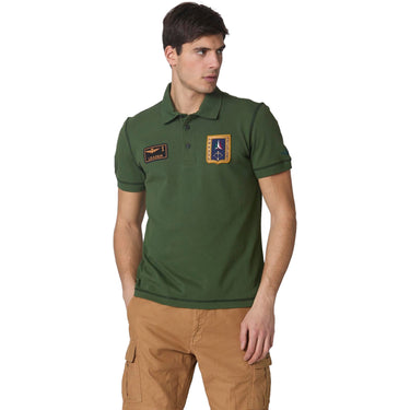 Polo Uomo Aeronautica Militare - Polo Frecce Tricolori con patches - Verde - Gianni Foti