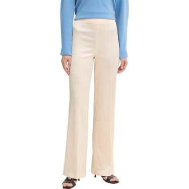 Pantaloni Donna Twinset - Pantalone Wide Vita Alta - Beige