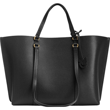 Borse a spalla Donna Pinko - Carrie Shopper Big Pelle Botta - Nero