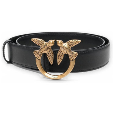 Cinture Donna Pinko - Love Berry H3 Belt Vitello Set - Nero