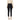 Pantaloni Donna Elisabetta Franchi - Pantalone dritto in crêpe stretch con rivetto logo - Nero
