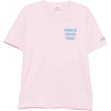 T-shirt Uomo Mc2 Saint Barth - Man Cotton T-Shrt With Front And Back Print/Emb - Rosa