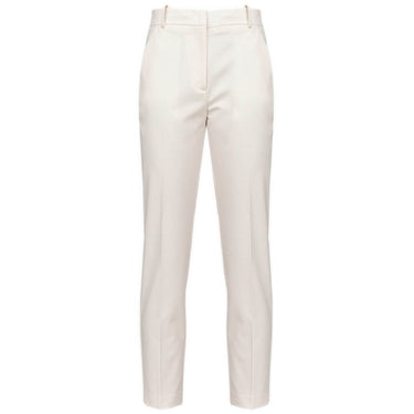 Pantaloni Donna Pinko - Bello Pantalone Punto Stoffa S - Bianco