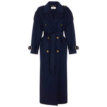 Cappotti Donna Elisabetta Franchi - Cappotto con cintura CP02D66E2 - Blu