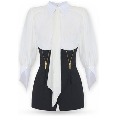 Tute a manica lunga Donna Elisabetta Franchi - Tuta TU06566E2 - Avorio