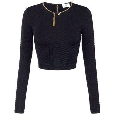 Maglie Donna Elisabetta Franchi - Maglia tricot MK32S67E2 - Nero
