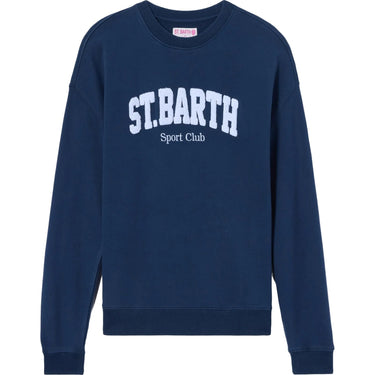 Felpe senza cappuccio Donna Mc2 Saint Barth - Woman Cotton Fleece Crewneck Sweatshirt - Blu