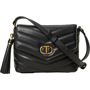 Borse a tracolla Donna Twinset - Tracolla Piccola Trapuntata In Pelle - Nero