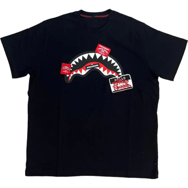 T-shirt Uomo Sprayground - Label Shark Regular T-Shirt - Nero - Gianni Foti
