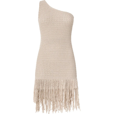 Vestiti da sera e cerimonia Donna Pinko - Juniperos Abito Openwork Lurex - Beige di Pinko su Gianni Foti