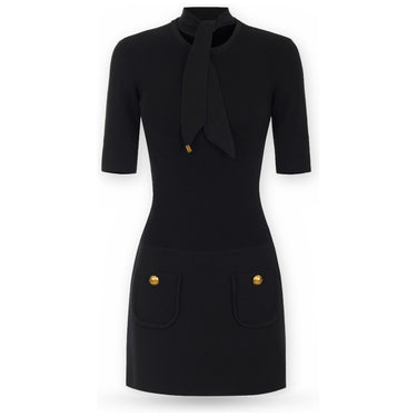 Vestiti casual Donna Elisabetta Franchi - Abito di maglia AM04S66E2 - Nero