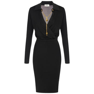 Vestiti casual Donna Elisabetta Franchi - Abito di maglia AM19S66E2 - Nero