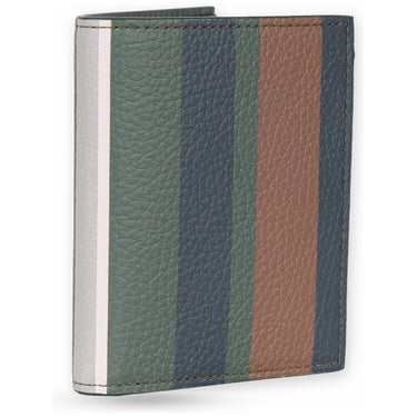 Porta carte di credito Uomo Gallo - Porta Carte Con Bottone Automatico Pelle - Grigio