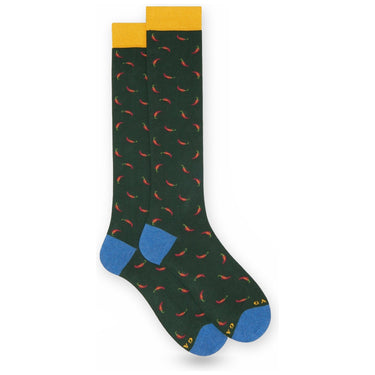 Calze Uomo Gallo - Uomo Lungo Co/Ea Leggero Fantasia Pe AP517139 - Verde