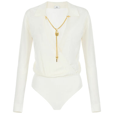 Body Donna Elisabetta Franchi - Body tricot BK03S66E2 - Avorio