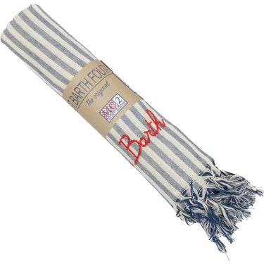 Teli mare Unisex Mc2 Saint Barth - Ultra Light Beach Towel With Fringe - Blu