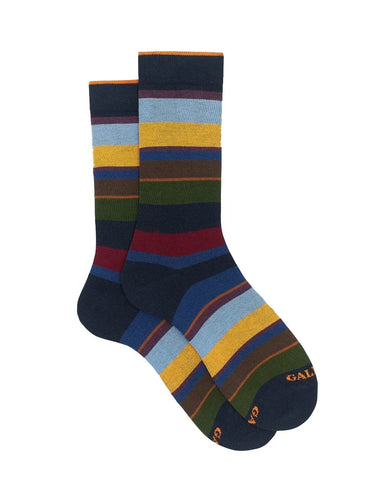 Calze Uomo Gallo - Calza Uomo Corta Riga Multicolor - n.d.