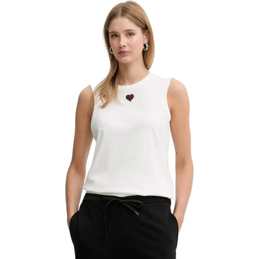 Canotte e top Donna Pinko - Casimiro Canotta Jersey Di Cot - Bianco