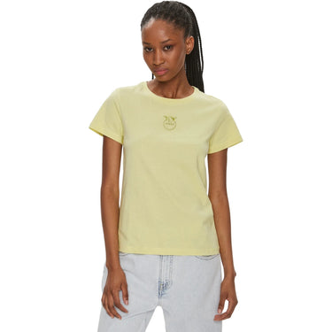 T-shirt Donna Pinko - Bussolotto T-Shirt Jersey Logo - Giallo - Gianni Foti