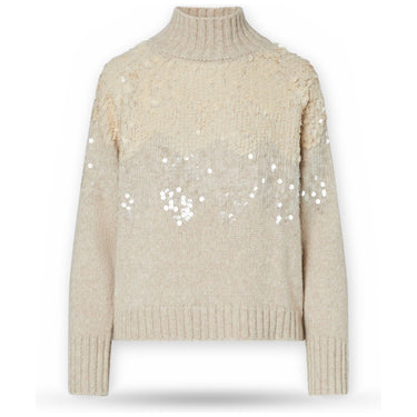 Maglie Donna Liu Jo - Maglia Chiusa M/L Ricamo Paill - Oro