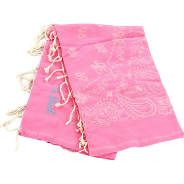 Teli mare Unisex Mc2 Saint Barth - Jacquard Beach Towel With Fringe - Rosa