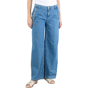 Pantaloni Donna Liu Jo - Pantalone denim - Blu-Gianni Foti