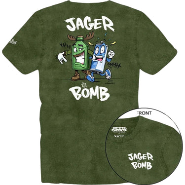 T-shirt Uomo Mc2 Saint Barth - Printed Tshirt Fade Dyed - Verde