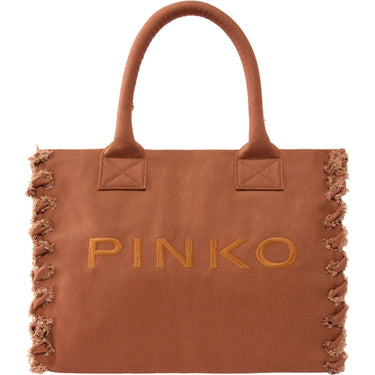 Borse a spalla Donna Pinko - Beach Shopper Canvas - Beige di Pinko su Gianni Foti